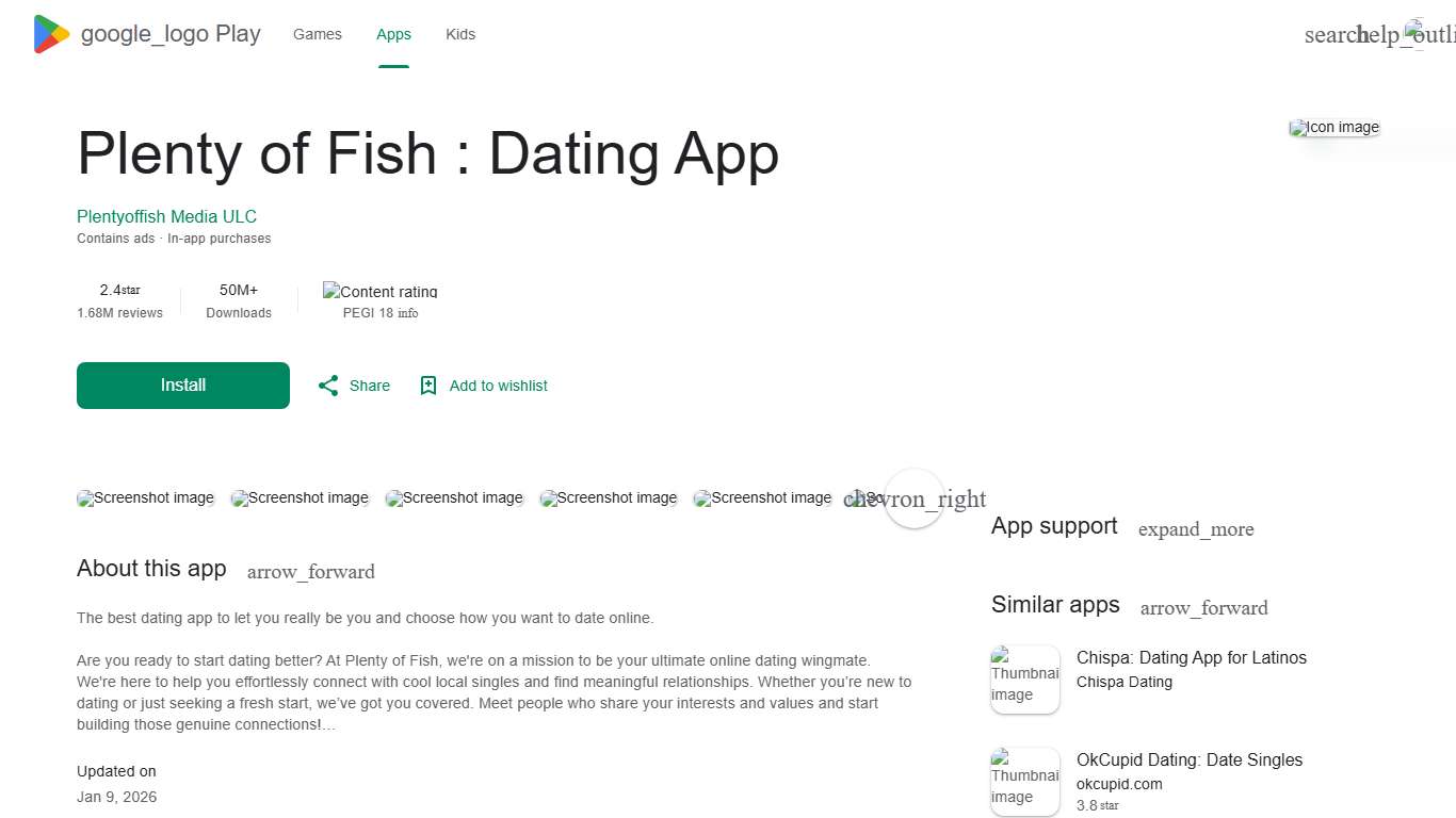 Plenty of Fish : Dating App - Apps on Google Play